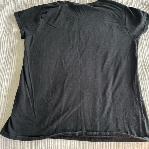 Anvil Black Women’s Tattooed Mom Graphic Short Sleeve Tee T-shirt Size Medium - Picture 3 of 7